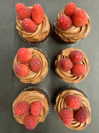 Chocolate Raspberry Cupcakes - Qty 6