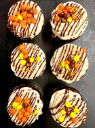 Peanut Butter Chocolate Cupcakes - Qty 6