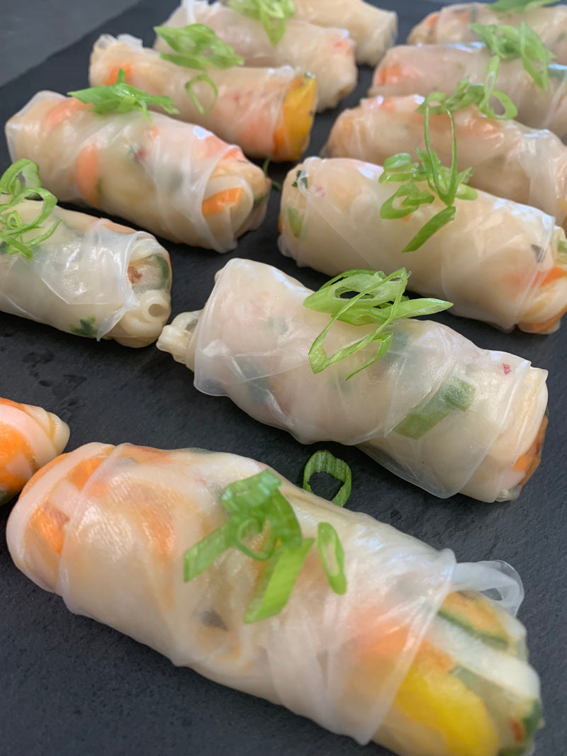 Catering Cold Appetizers Rice Paper Rolls