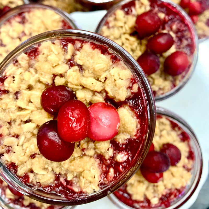 Fall Fruit Crumble Jars (GF,V)