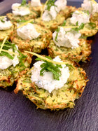 Catering Cold Appetizers Baked Zucchini Fritter
